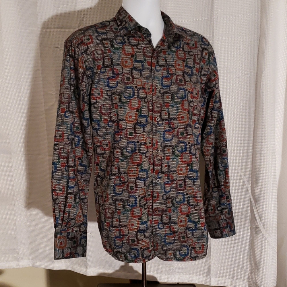 Visconti Black size M mens long sleeve shirt.